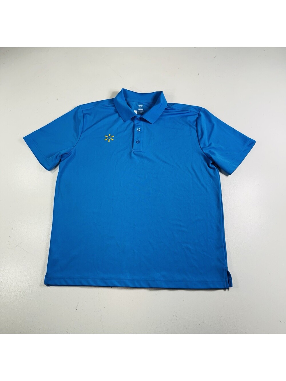 Walmart Shirt Blue Polo Employee Uniform Spark Logo Staff Work Men’s Size Medium